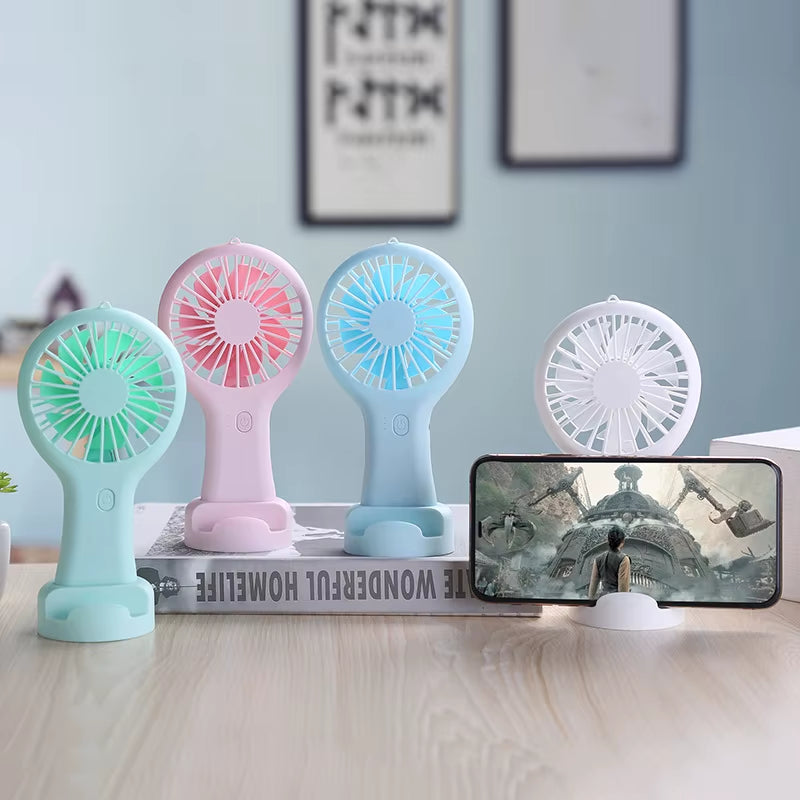New Eyelash Tool Creative Mini Handheld Small Rechargeable Fan Summer Refreshing Outdoor Gadgets